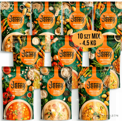 JEMY JEMY ZUPY TRADYCYJNE gotowe danie zupa ZESTAW 10sztuk MIX SMAKÓW 4,5KG