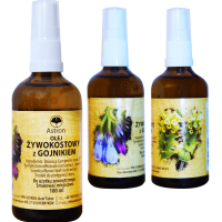 Astron OLEJ ŻYWOKOSTOWY Z GOJNIKIEM 3x100ml BÓLE ŻYWOKOST GOJNIK MAŚĆ STAWY